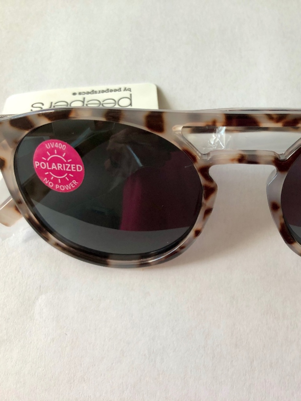 New Beach Vibes Peepers Gray Tortoise UV 400 Sunglasses